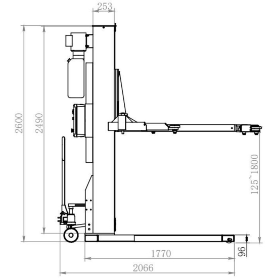 Podnośnik jednokolumnowy Bestlift 130M